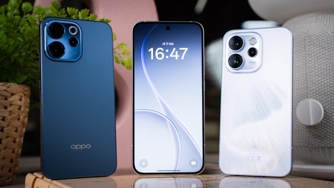 V.l.n.r: Reno15 F, Reno15, Reno15 Pro