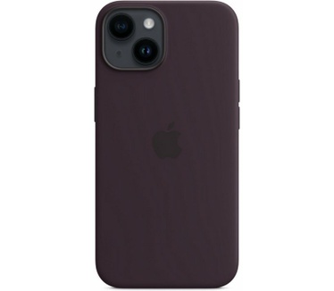 Apple Silicone Back Cover voor iPhone 14 (6.1") - Vlierbes Paars