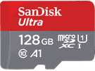 Sandisk Ultra microSDXC Class 10 UHS-I A1 UHS Class 1 128GB + SD-adapter