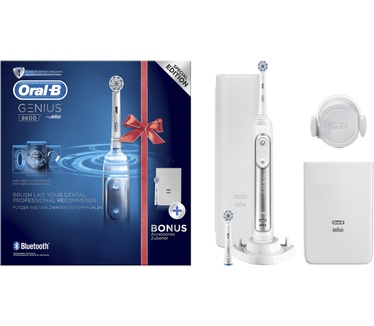 Oral-B Genius 8600 Elektrische Tandenborstel Zilver Powered By Braun