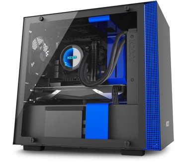 NZXT H200i Blauw/Zwart