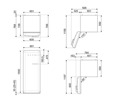 Smeg FAB28LBL6
