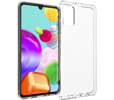 Accezz Clear Backcover Samsung Galaxy A41 - Transparant (Galaxy A41) Transparant