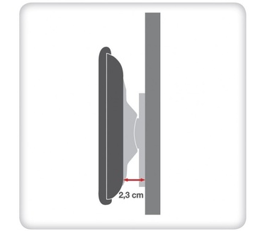 Techly Wall Fixed Support UltraSlim LED TV LCD 23-55 Black" ICA-PLB 140M