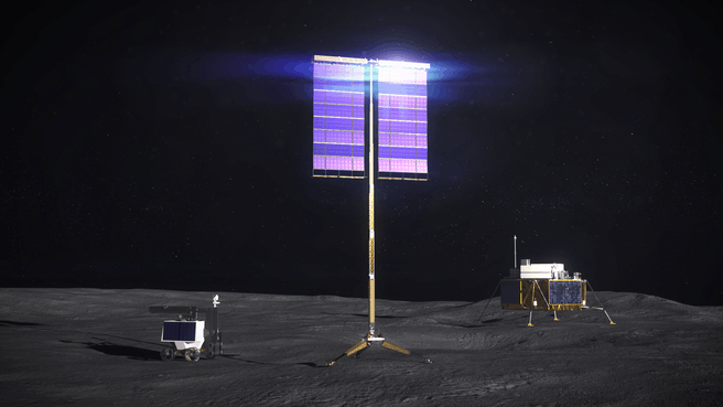 NASA-zonnepanelen voor op de maan