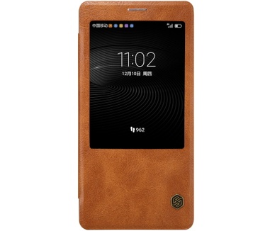 Nillkin Qin S-View Slim Book Case voor Huawei Mate 8 - Bruin