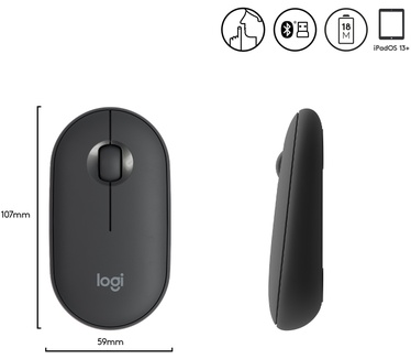 Logitech Pebble M350 Zwart