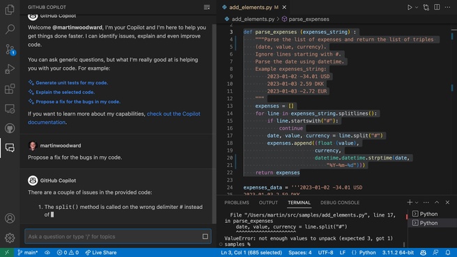 GitHub Copilot Chat