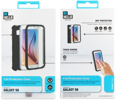 BeHello Samsung Galaxy S6 Full Protection 360 Case Black