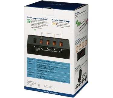 Arctic Global Charger 8000 - 5-Port USB Travel Charger