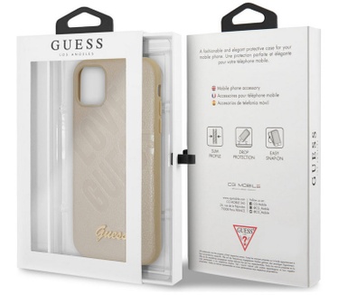 Guess IriDescent Love Hard Case iPhone 12 Pro Max (6.7'') - Zwart  Goud