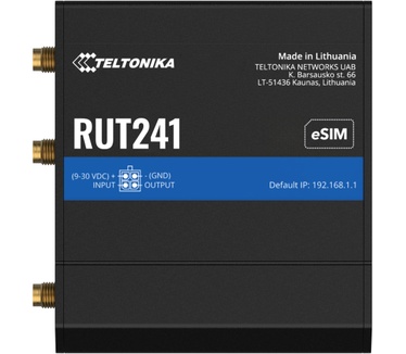 Teltonika RUT241 eSIM | Industrieller 4G-LTE-Router | Cat 4, 2x RJ45 100Mb/s, eSIM