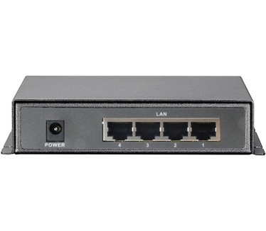 LevelOne 5-Port Fast Ethernet PoE Switch, 4 PoE Outputs, 120W, excl. power adapter