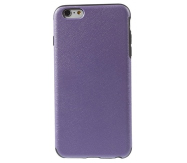 Kees Lederlook Gel Hoesje Apple iPhone 6 Plus - Paars