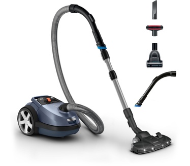 Philips Stofzuiger met zak, 99,9% stofopname, 750W