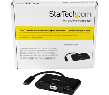 Startech.com USB-C Dock - VGA, 60W PD, USB-A