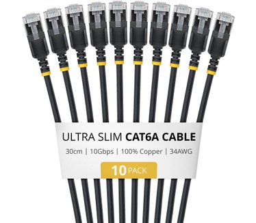Startech.com 6ASTP34BKS30CM10PK