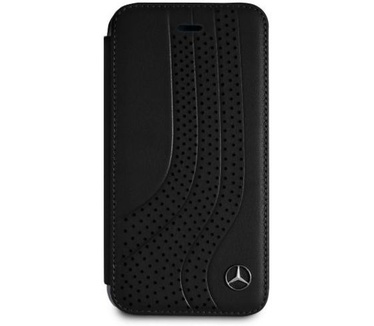 Mercedes-Benz Originele Upward Wave Bookcase voor de Apple iPhone 6 / 6S / 7 / 8 - Zwart  Zwart