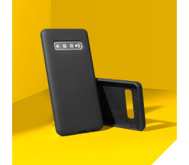 Accezz Liquid Silicone Backcover iPhone 12 Mini - Zwart
