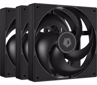 ID-Cooling AS-120-K, 3-pack, Zwart, 120mm