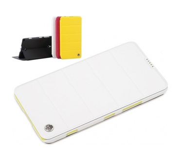 Rock Leather case Nokia Lumia 1320 (EXCEL Serie white)