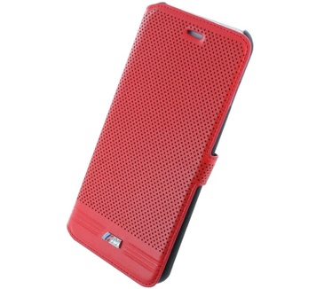 BMW M Adrenaline Perforated Leather iPhone 6(S) Plus 5,5" - Rood Rood