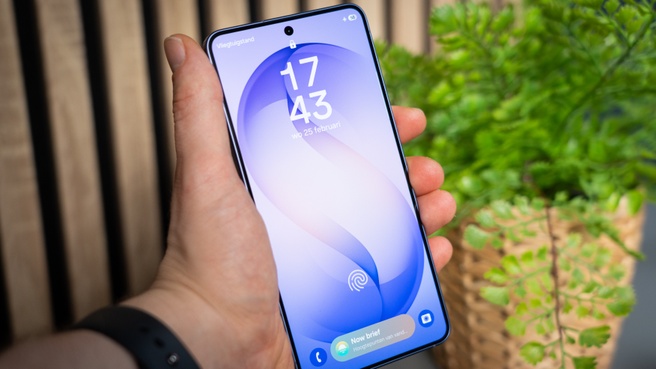 Sonische vingerafdrukscanner van de Samsung Galaxy S26-serie