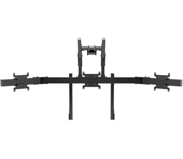 SIMGASM Apex Integrated quad monitor stand Vesa 75/200 - Zwart