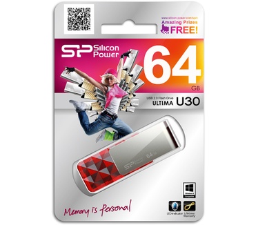 Silicon Power Ultima U30 16GB Rood