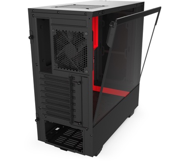 NZXT H510 Zwart/Rood