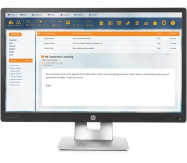 HP EliteDisplay E240 (M1N99AA) Zilver, Zwart