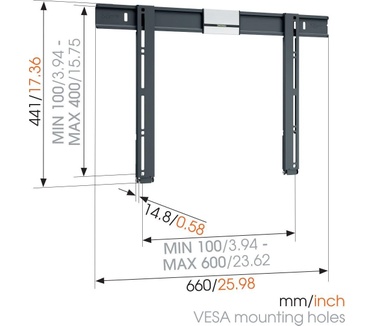 Vogel's THIN 505 ExtraThin Platte tv-beugel