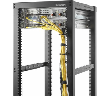 Startech.com 5-Pack 1U Verticaal Kabelbeheer D-Ring Haken, Kabelmanager voor 19" Server Racks/Kasten, Netwerkkast Kabel Organizers, Kabelhouder Ringhaken