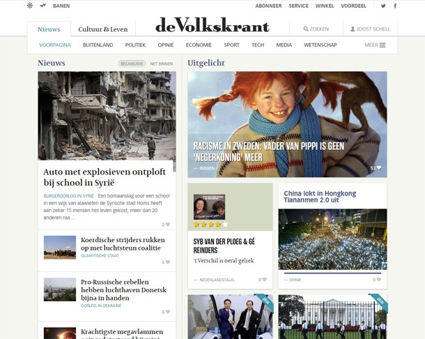 Nieuwe Volkskrant-website
