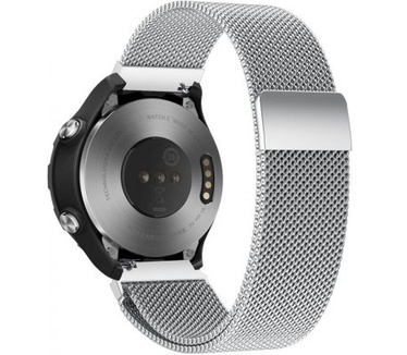 qMust Milanees armband voor Huawei Watch 2 Classic Zilver