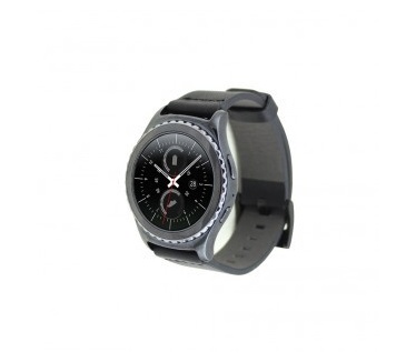 qMust Lederen armband voor Samsung Gear S2 Classic - Black