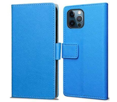 qMust Apple iPhone 12/12 Pro Wallet Hoesje Blauw