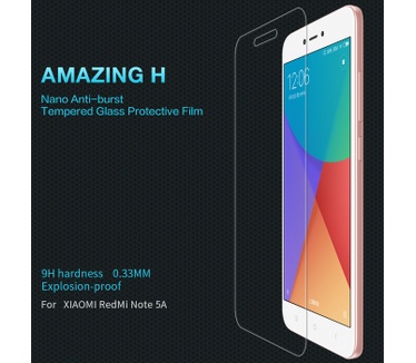 Nillkin DisplayFolio Tempered Glass 9H voor Xiaomi Redmi Note 5A