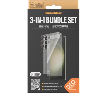 PanzerGlass 3-in-1 Bundle Glas, Case, Cam