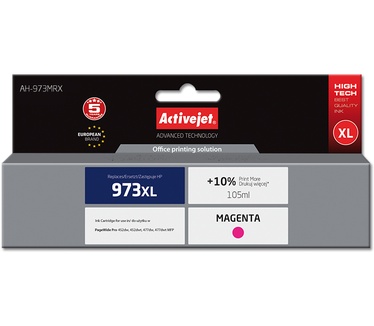Activejet Activejet AH-973MRX inkt (ter vervanging van HP 973XL F6T82AE; Premium; 105 ml; rood)