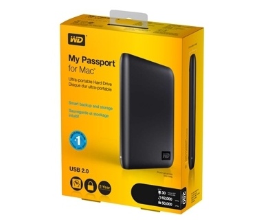 WD My Passport for Mac 500GB Zwart