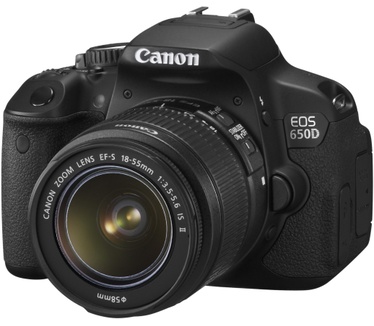 Canon EOS 650D + EF-S 18-55mm IS II + EF-S 55-250mm IS Zwart