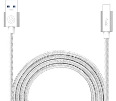 Nillkin Type-C Elite USB 3.0A naar USB-C Kabel (1m) - Zilver