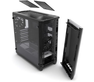 Phanteks Eclipse P400S Tempered Glass Zwart/Wit