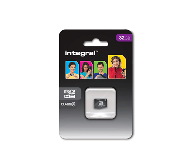 Integral 16GB microSDHC - class 4 exclusief adapters INMSDH16G4NAV2