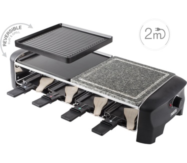Princess 162820 Raclette 8 Stone & Grill Party