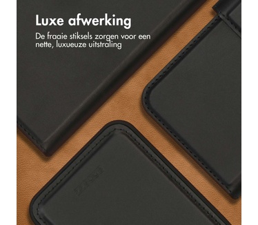 Accezz Premium Leather 2 in 1 Wallet Bookcase iPhone 14 Pro - Zwart