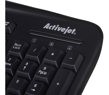 Activejet Activejet K-3113 toetsenbord USB QWERTY US International Zwart