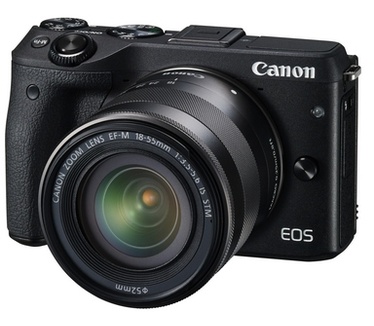 Canon EOS M3 + EF-M 18-55mm f/3.5-5.6 IS STM Premium Kit Zwart