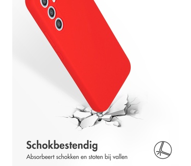 Accezz Liquid Silicone Backcover Samsung Galaxy A54 (5G) - Rood